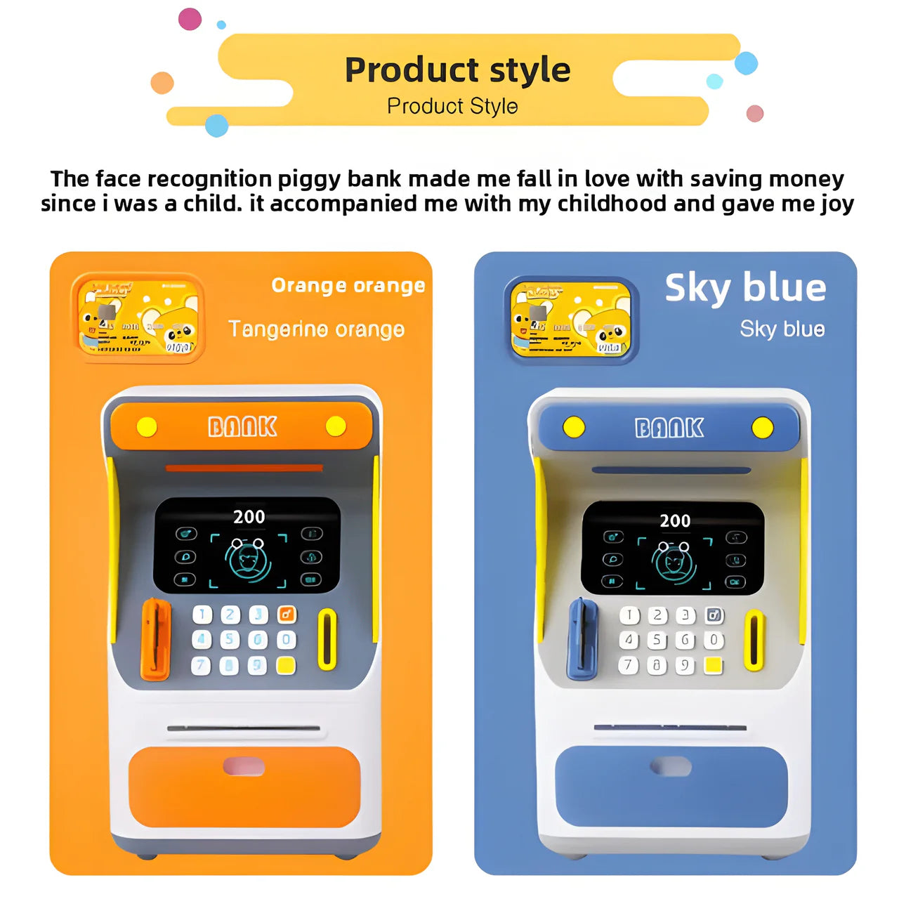 Intelligent Atm Box With Scanner & Atm Card