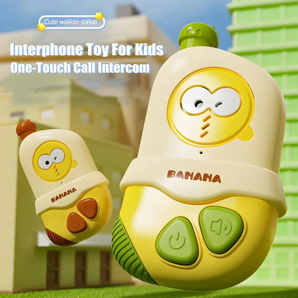 Banana Walkie Talkie Set - Cute Intercom Communication Toy