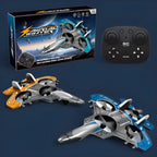 RC Foam Aerial Fighter Aircraft - Multi-Function Remote Control Plane for Kids