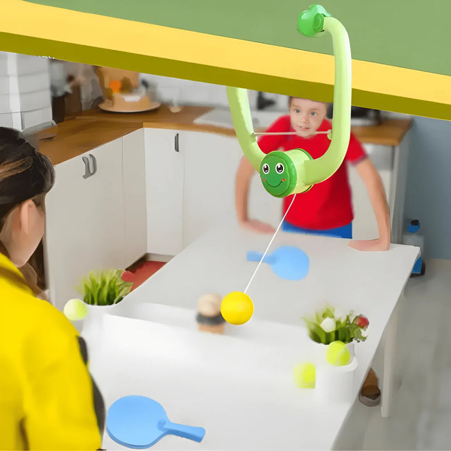 Lion Table Tennis Trainer - Hanging Indoor Ping Pong Practice Set for Kids Main Image