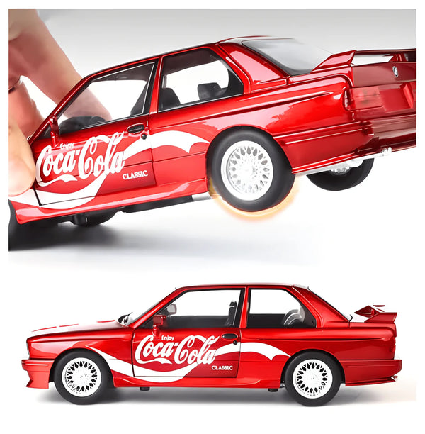 1:24 Scale BMW M3 Die-Cast Model Car - Classic Red Alloy Collectible