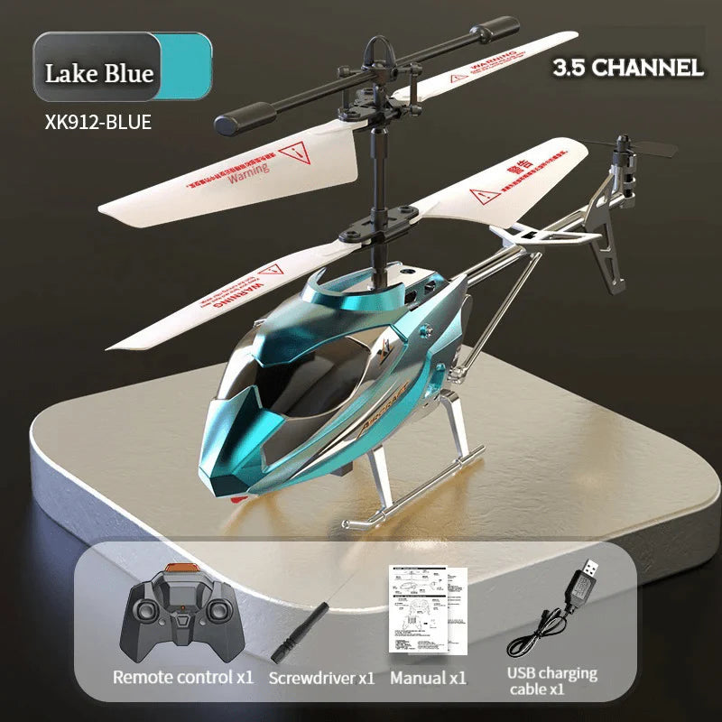 3.5CH RC Helicopter with LED Lights - Gyro Stabilized Remote Control Helicopter