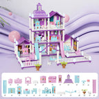 DIY Castle Villa Dollhouse for Girls - Build & Play Pretend Play Set