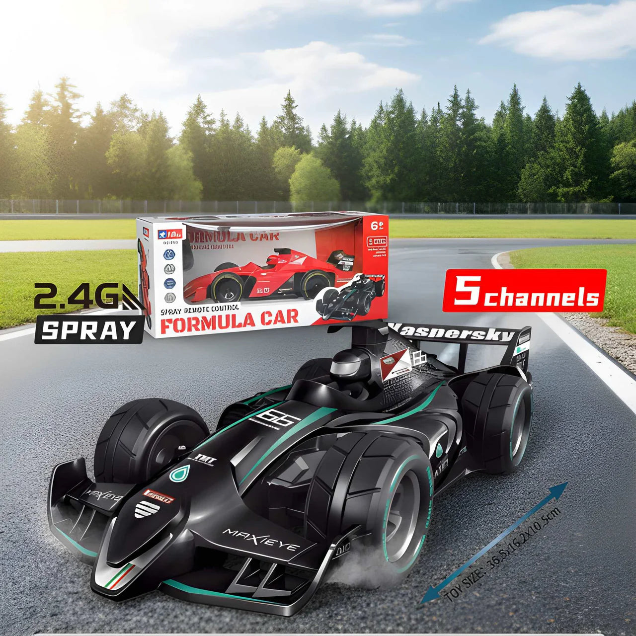 High-Speed RC Formula Car - Spray Remote Control Racing Secondary image