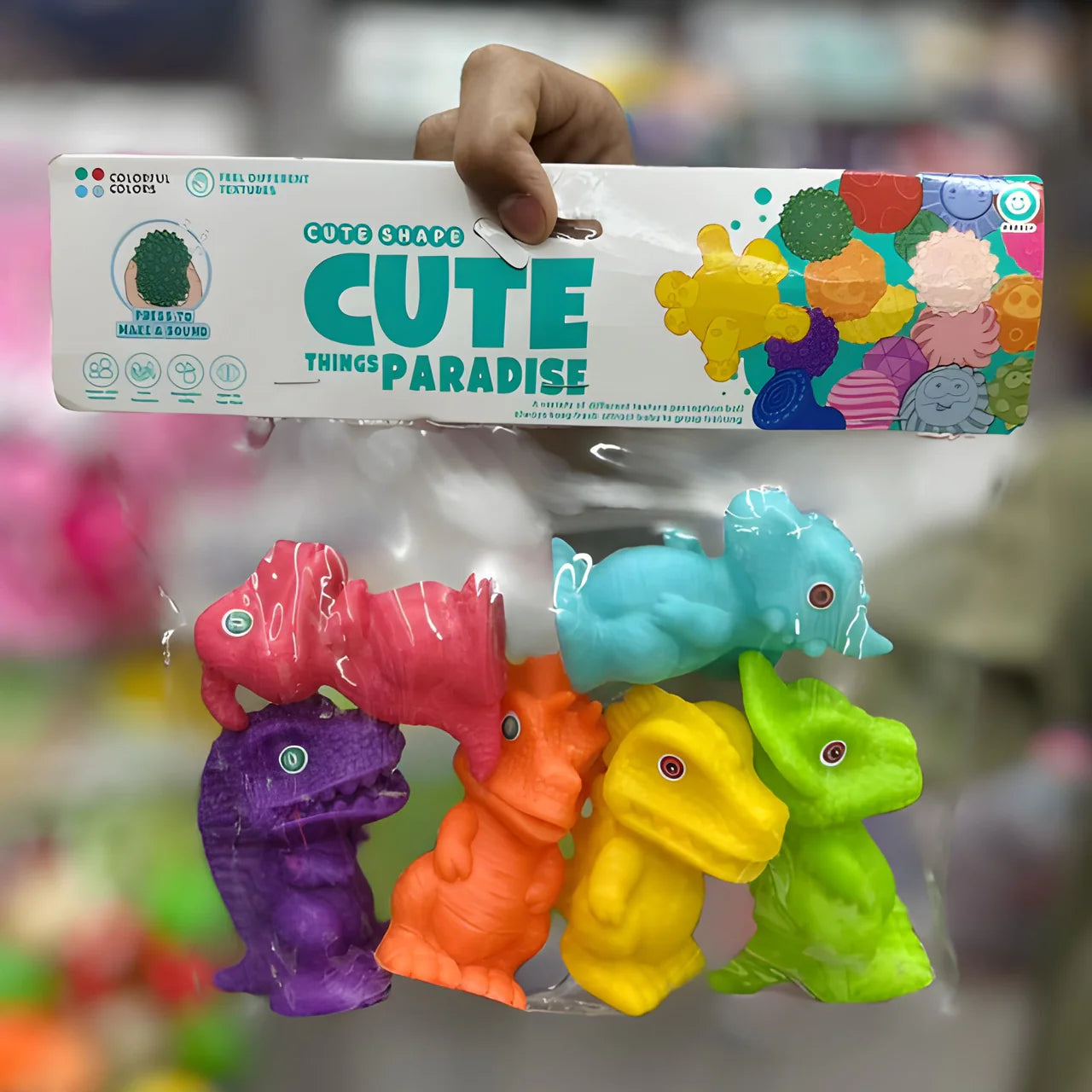 Cute Soft Dino Toy for Kids 6 Pcs