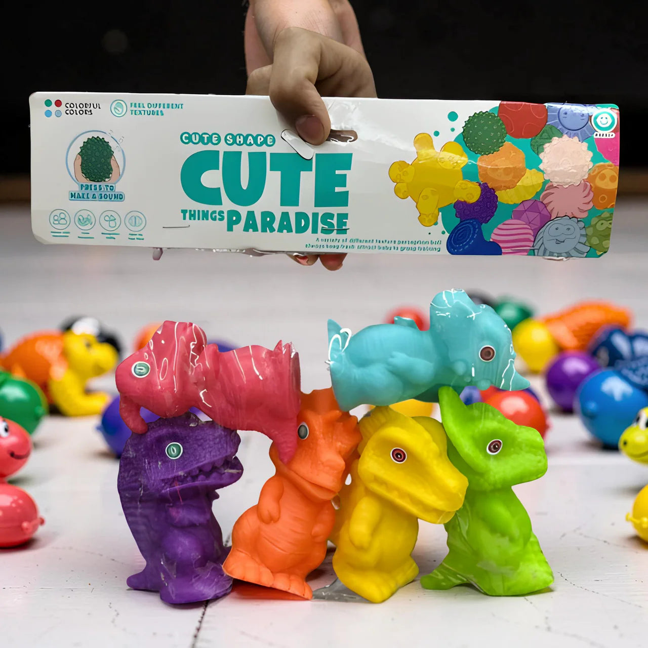 Cute Soft Dino Toy for Kids 6 Pcs