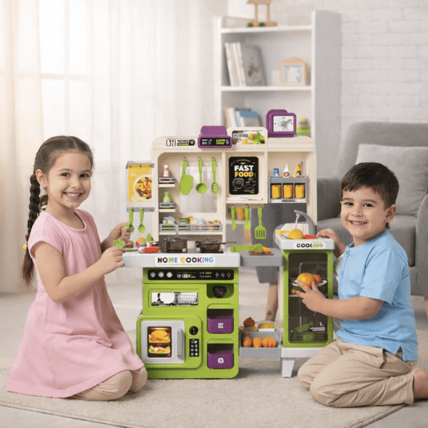Kitchen Playset with Lights & Sound - Complete Cooking Pretend Play Set