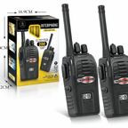 Rechargeable Walkie Talkie Set - 200m Long Range Two-Way Radio with Noise Reduction