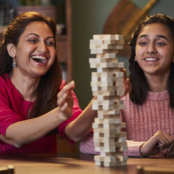 Classic Jenga Game - Wooden Block Stacking Tower Game for Kids & Adults