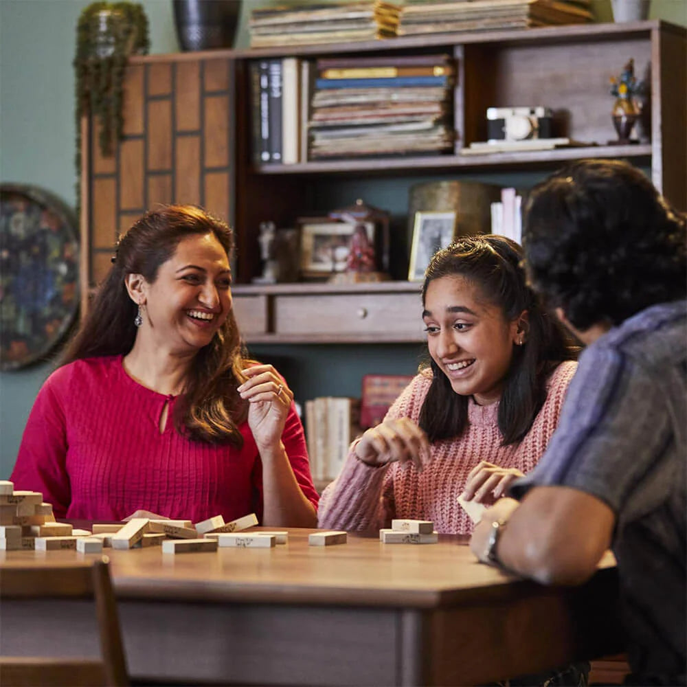 Classic Jenga Game - Wooden Block Stacking Tower Game for Kids & Adults