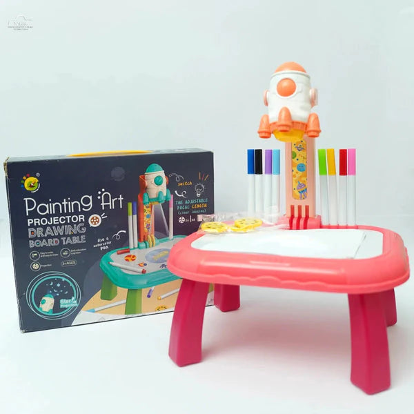 🚀 Kids Spaceship Painting Projection Table