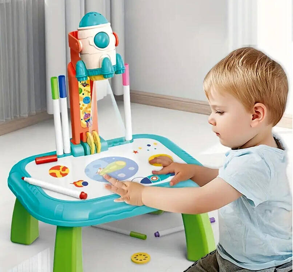 🚀 Kids Spaceship Painting Projection Table