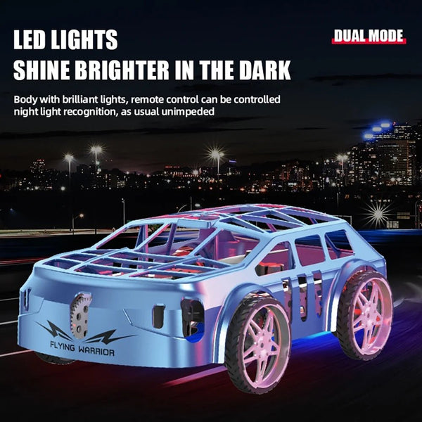 2-in-1 RC Flying Car - 2.4GHz Remote Control Land & Air Dual-Mode with LED Lights