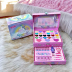Magical Unicorn Makeup Kit for Kids - Washable Pretend Play Cosmetics Set