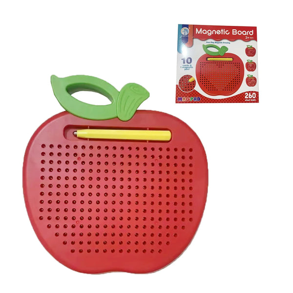 Magnetic Apple Drawing Board - Learning Board with 10 Pattern Cards for Kids