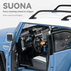 1:24 Scale Toyota FJ Cruiser Diecast Model - Metal Car with Lights & Pull-Back Action