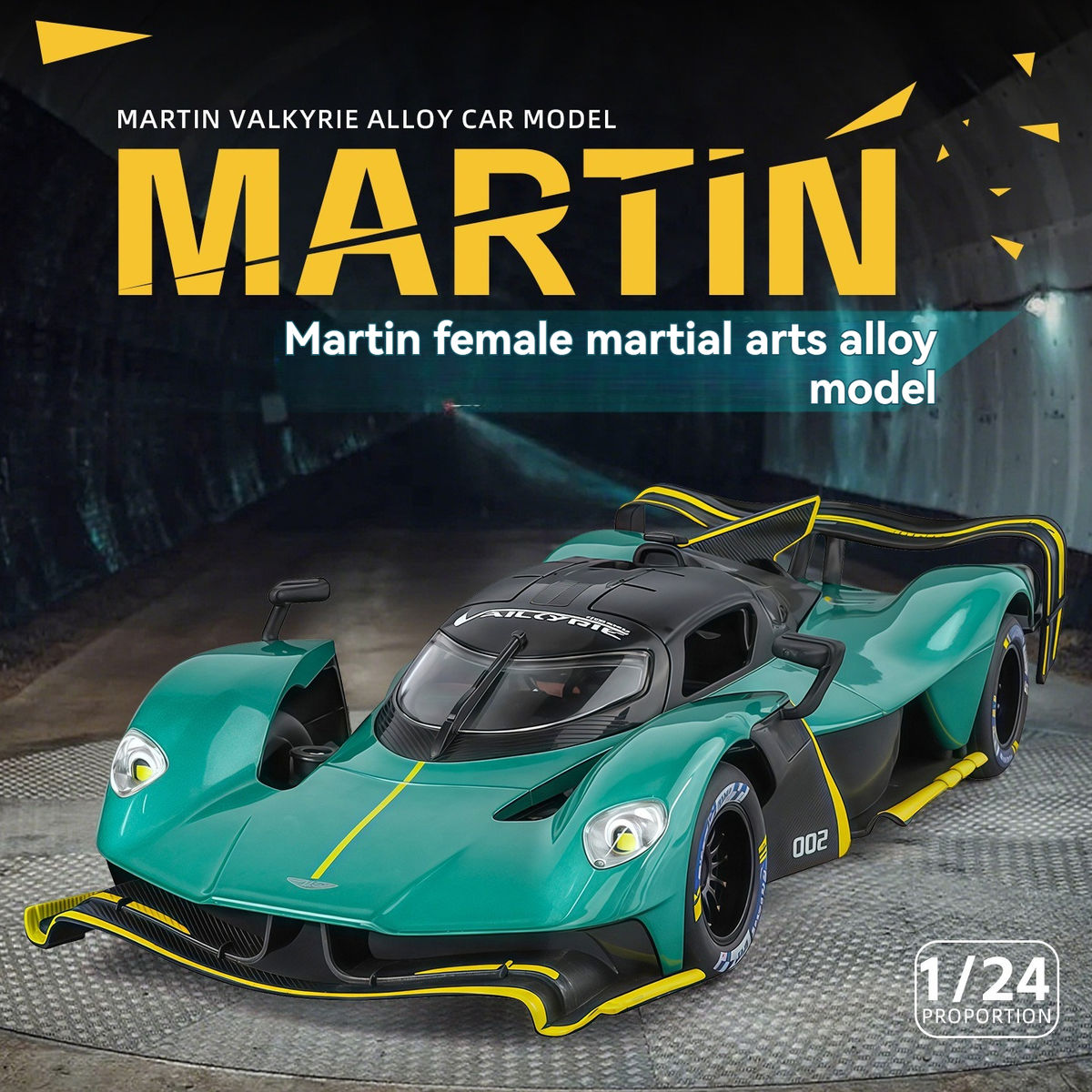 1:24 Scale Aston Martin Valkyrie Die-Cast Model - Alloy Hypercar Main image