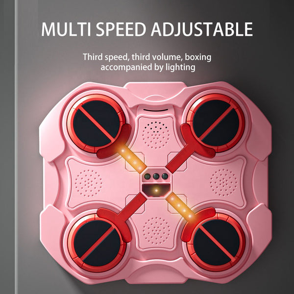 Multi-Speed Adjustable Electronic Boxing Game Mat - Interactive Light & Sound Training Toy