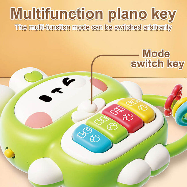 Musical Rabbit Piano Toy - Light-Up Educational Music Toy for Babies 6-12 Months Main Image