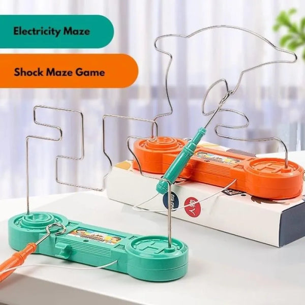 Hand Steady Electric Shock Maze Game - Skill & Coordination Challenge Toy