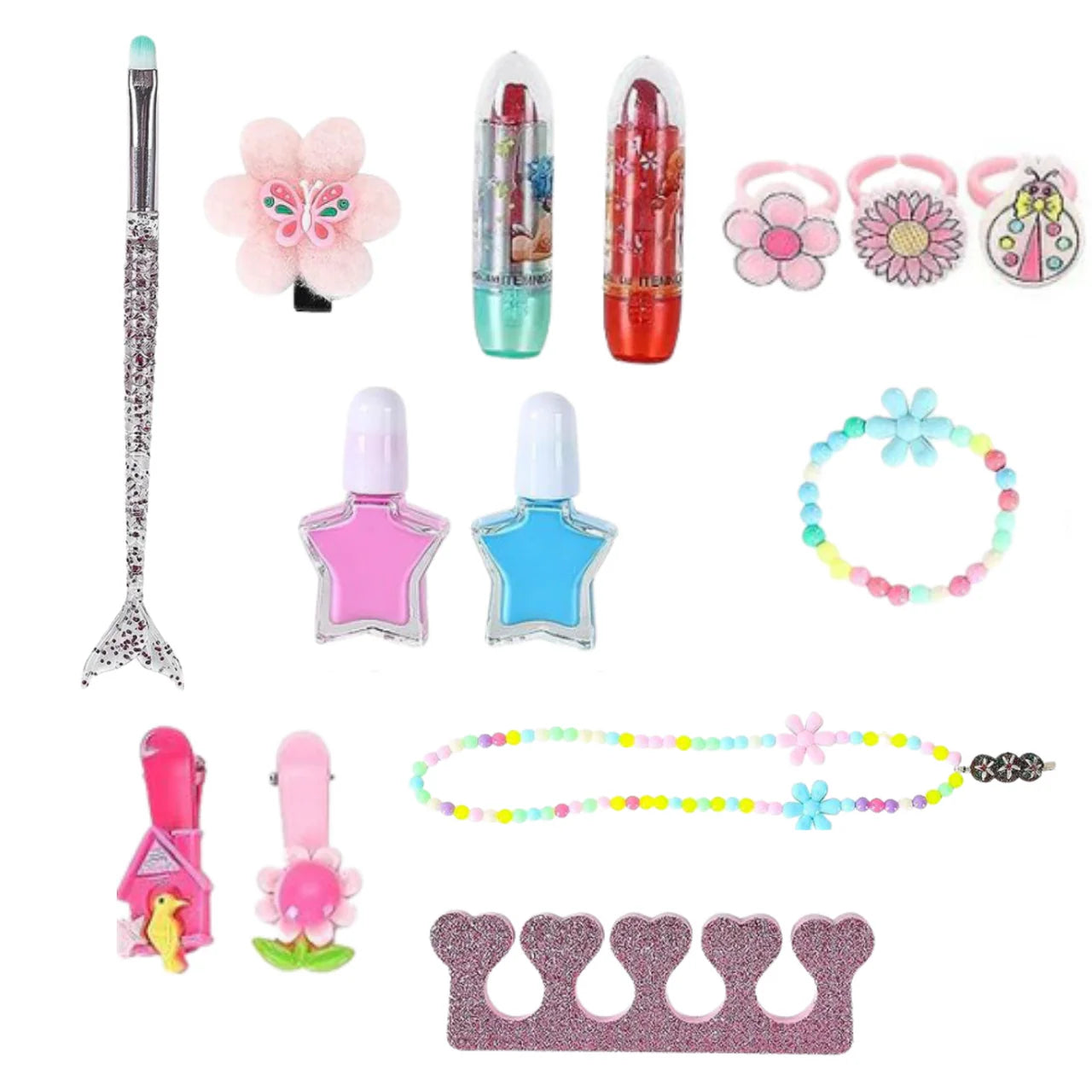Princess Royal Jewelry & Makeup Set - 2-in-1 Pretend Play Cosmetic Kit
