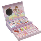 Princess Royal Jewelry & Makeup Set - 2-in-1 Pretend Play Cosmetic Kit