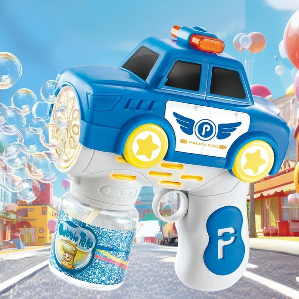 Police Car Bubble Blaster – Electric Bubble Gun for Kids