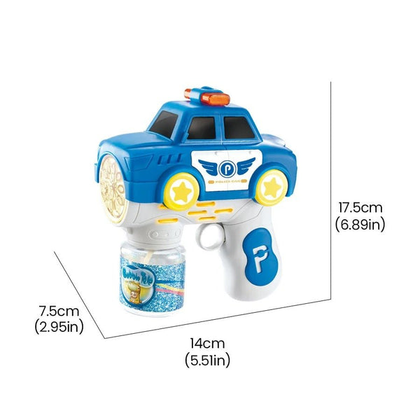 Police Car Bubble Blaster – Electric Bubble Gun for Kids