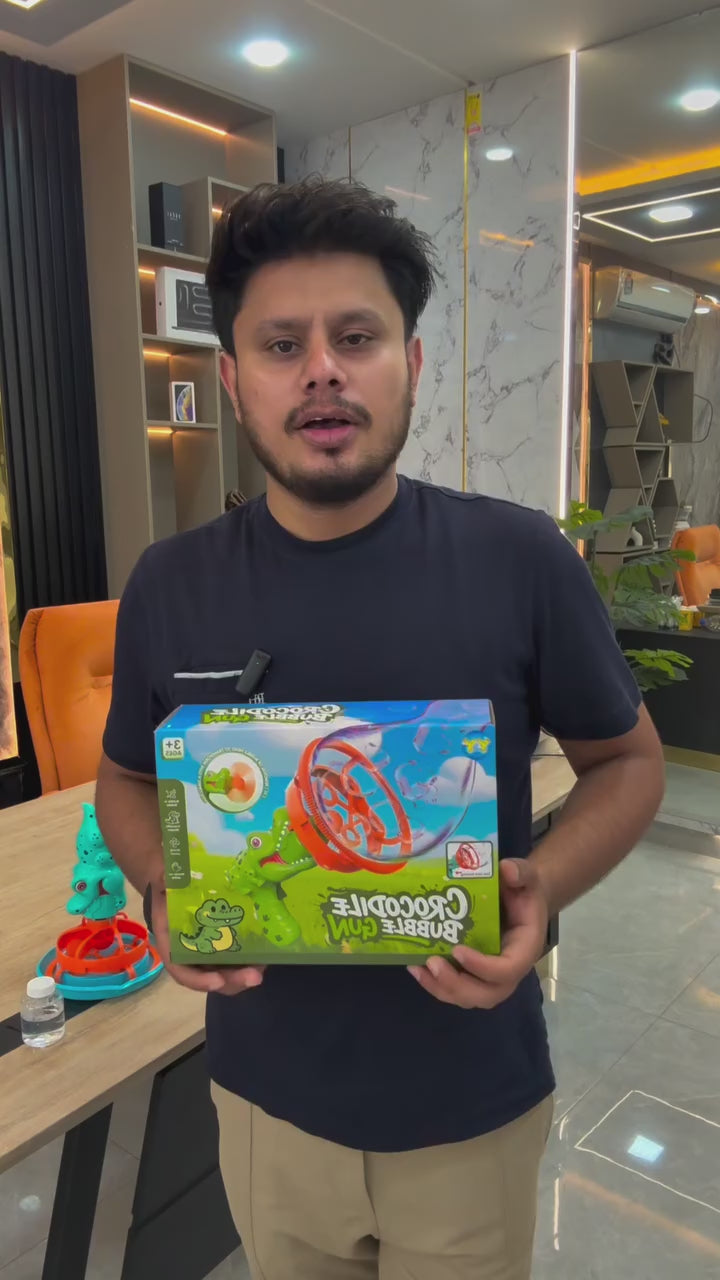 Dinosaur Bubble Blaster Gun for Kids