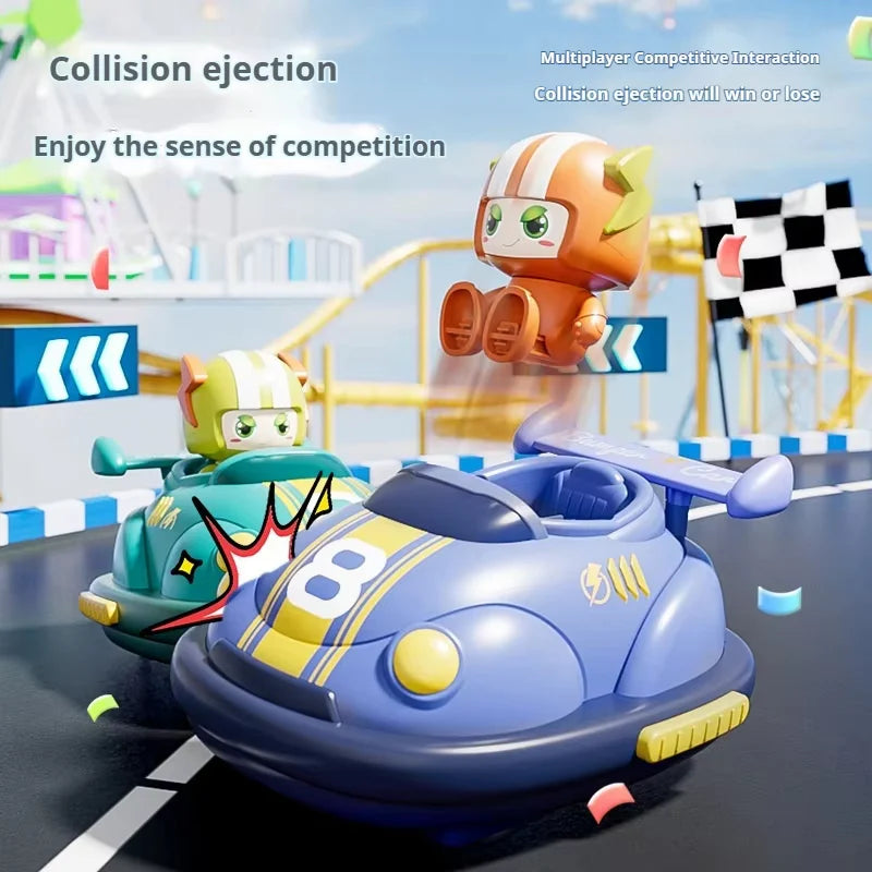 2-Player RC Bumper Football Car - Remote Control Interactive Toy