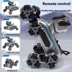 Remote & Watch Control Stunt Robot Dog - RC Spray Dog with 8-Wheel Drive