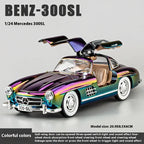 1:24 Diecast Benz 300sl Crystal Color Model With Acrylic Box