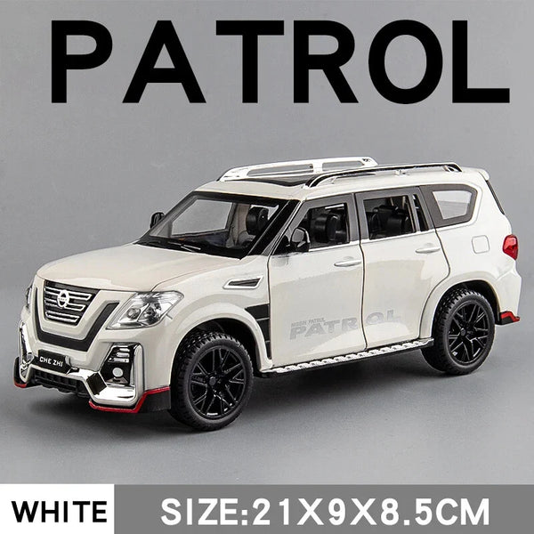 1:24 Scale Nissan Patrol Die-Cast Model - SUV with Smoke, Light & Sound Effects