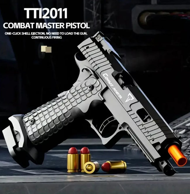 Automatic Shell Ejection Scorpion Blaster - Kids Toy with Realistic Effects Hover Image