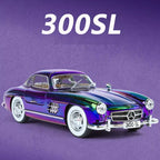 1:24 Diecast Benz 300sl Crystal Color Model With Acrylic Box