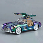 1:24 Diecast Benz 300sl Crystal Color Model With Acrylic Box