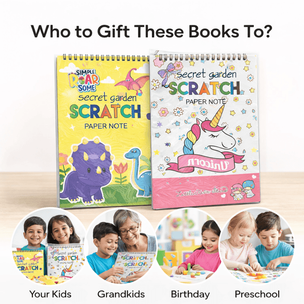 Scratch Art Book for Kids – Secret Garden Magic Drawing Pad Secondary image