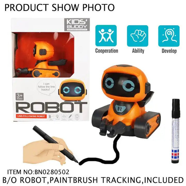 Smart Buddy Line Following Robot – Interactive Learning Companion for Kids