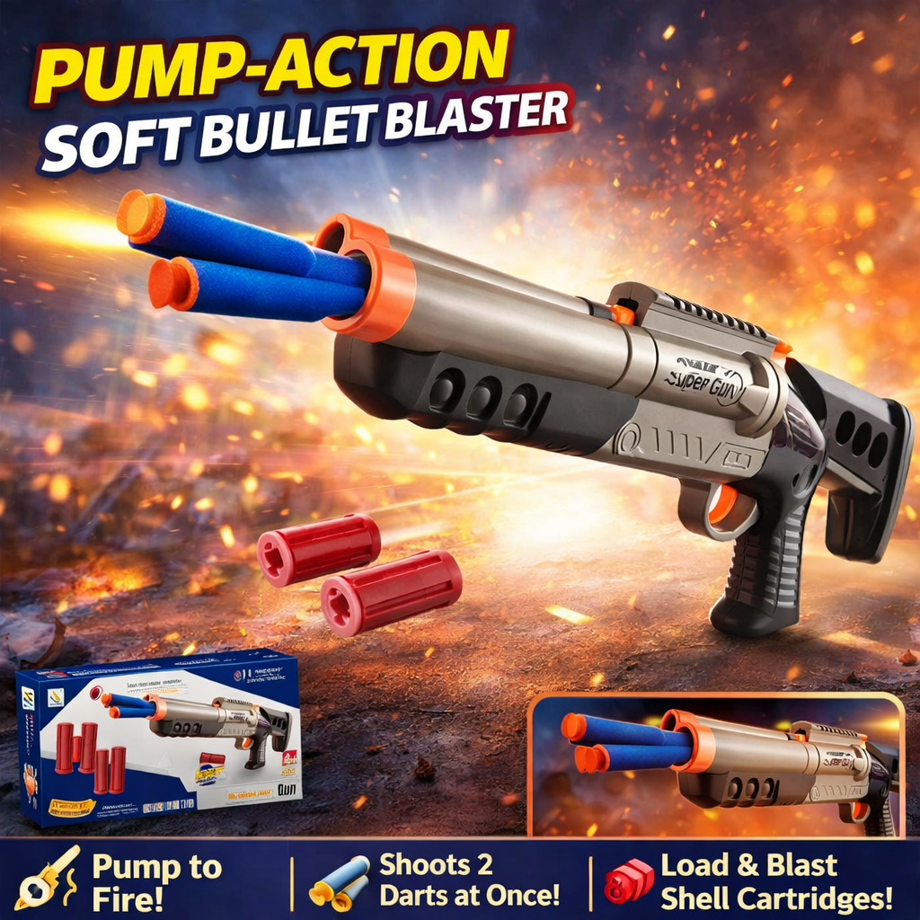 Soft Bullet Blaster Gun for Kids Main image
