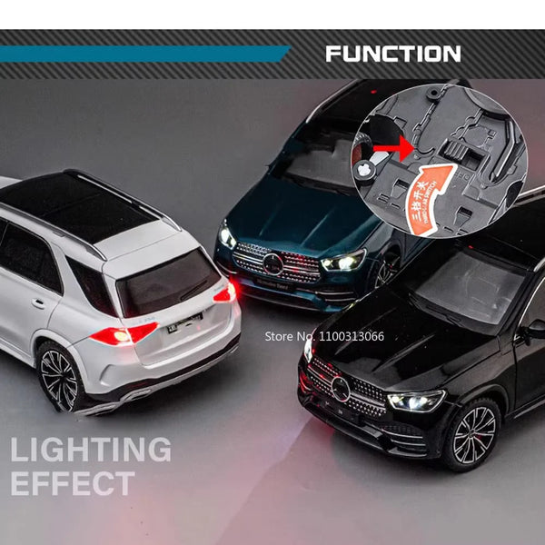 1:24 Scale Mercedes-Benz GLE 350 Die-Cast Model - Alloy SUV with Light & Sound
