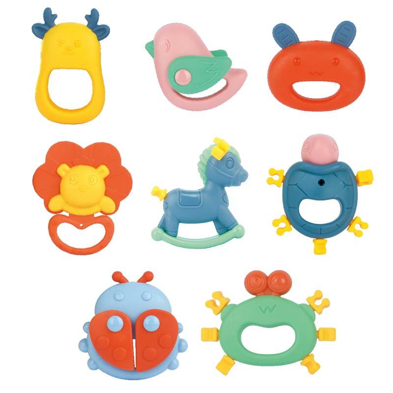 Premium Baby Rattles Gift Set - 5-Piece Newborn Toy Collection with Gift Box Secondary image