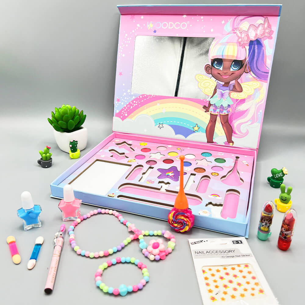 29-in-1 Kids Magical Makeup Kit by Igoodco | Pretend Play Beauty Set for Girls Secondary image