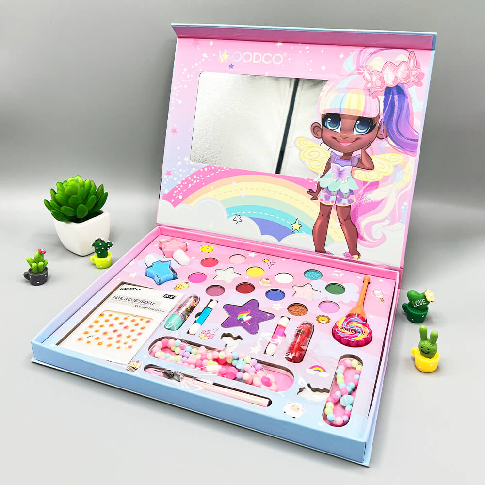 29-in-1 Kids Magical Makeup Kit by Igoodco | Pretend Play Beauty Set for Girls