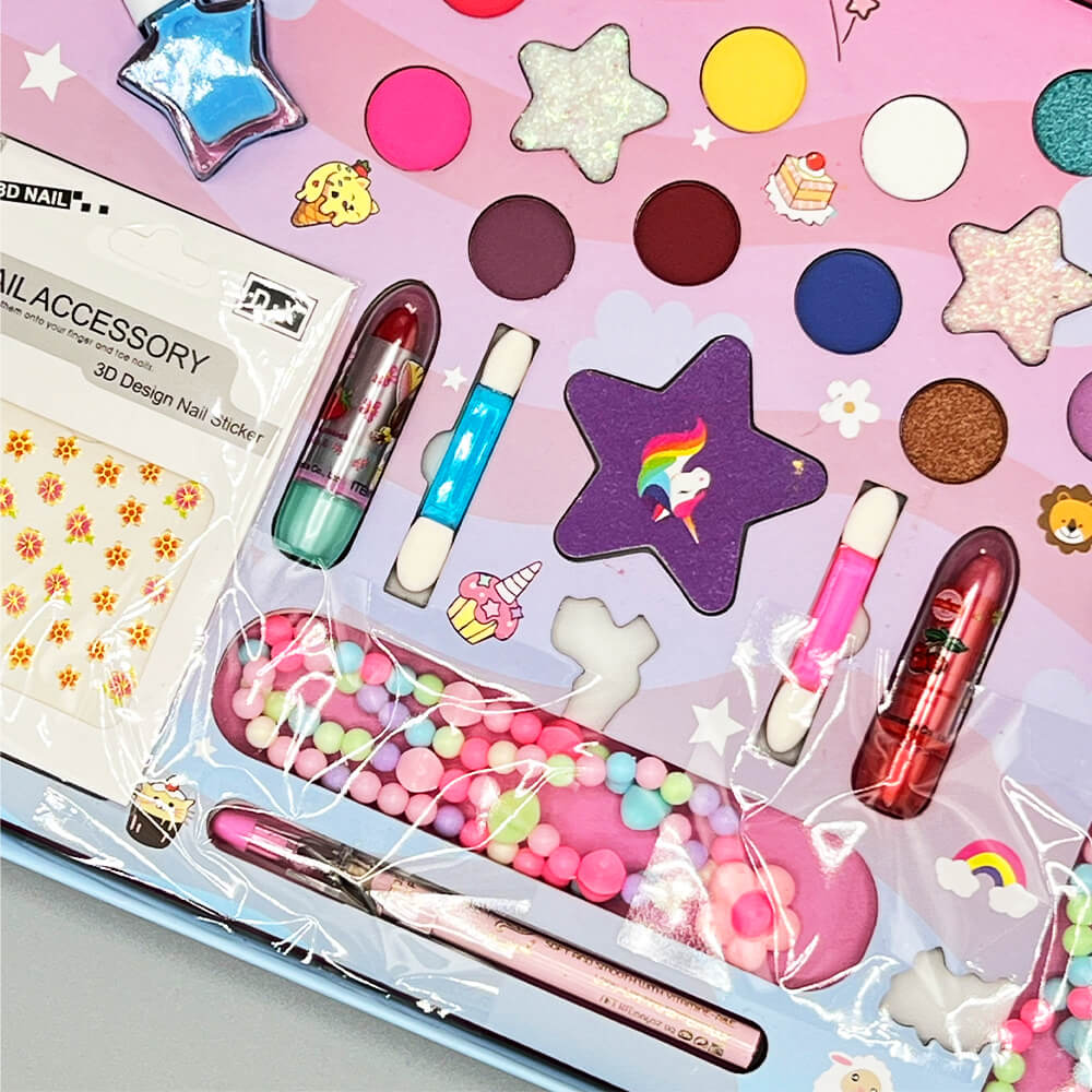 29-in-1 Kids Magical Makeup Kit by Igoodco | Pretend Play Beauty Set for Girls