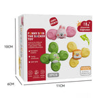 Pack of 3 Newborn Baby Rattle Spinners | Colorful Sensory Toys for Infants