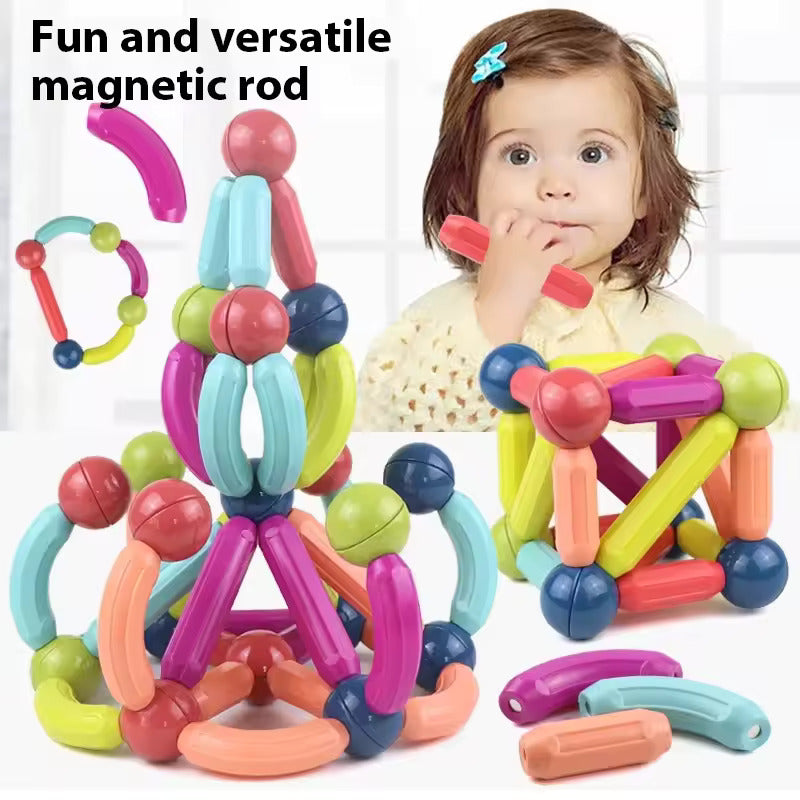 Magnetic Building Blocks Stick Set - STEM Construction Toy Main image
