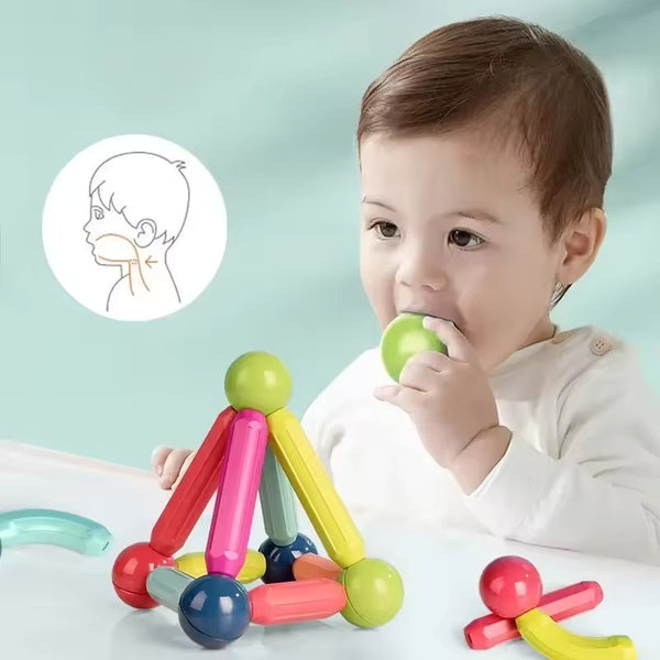 Magnetic Building Blocks Stick Set - STEM Construction Toy