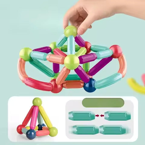Magnetic Building Blocks Stick Set - STEM Construction Toy