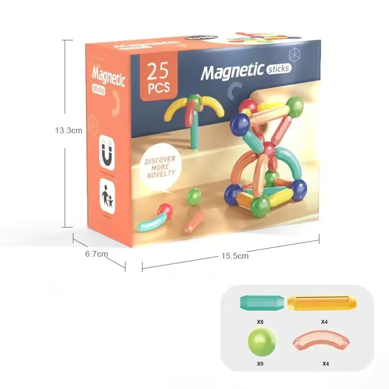 Magnetic Building Blocks Stick Set - STEM Construction Toy