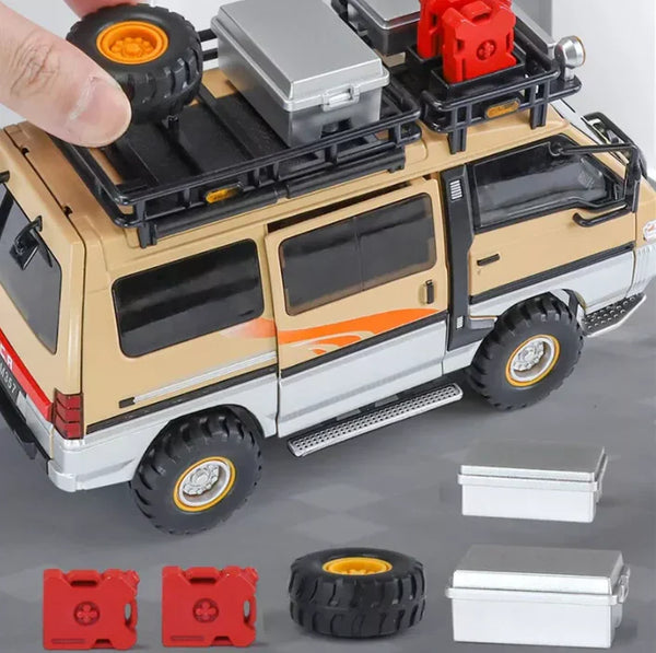 1:24 Scale Mitsubishi Delica Van Die-Cast Model - Alloy with Light & Sound